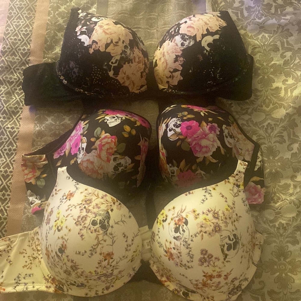 Floral Skull Bra bundle